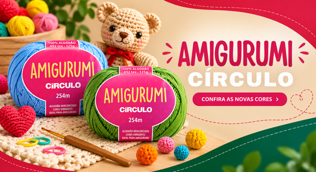 Amigurumi Círculo — Confira as novas cores