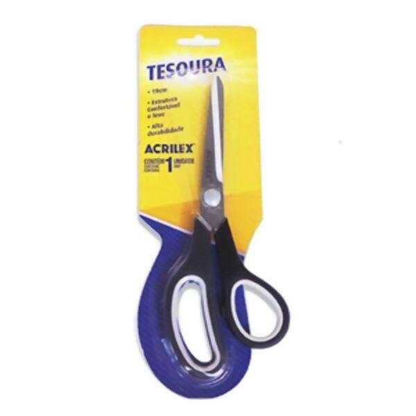 Tesoura Multiuso 19cm Preto Acrilex