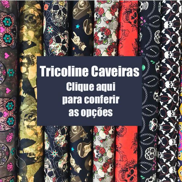 Tecido Tricoline digital Estampas 0,50 x 1,50