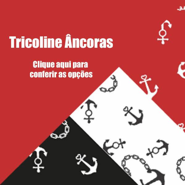 Tecido Tricoline Bahamas Artesanato Soft 1115 - Âncoras - 0 ,50 x 1,50