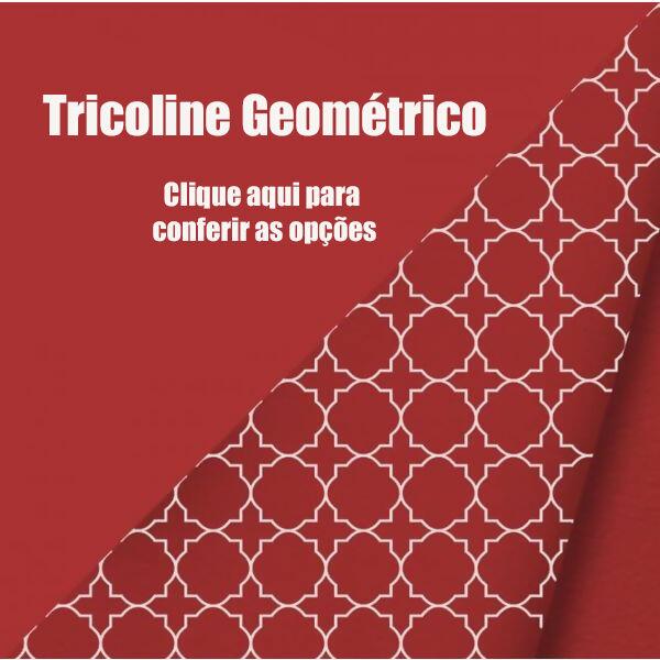 Tecido Tricoline Bahamas Artesanato Soft 1224 - Geométricos 0,50 x 1,50