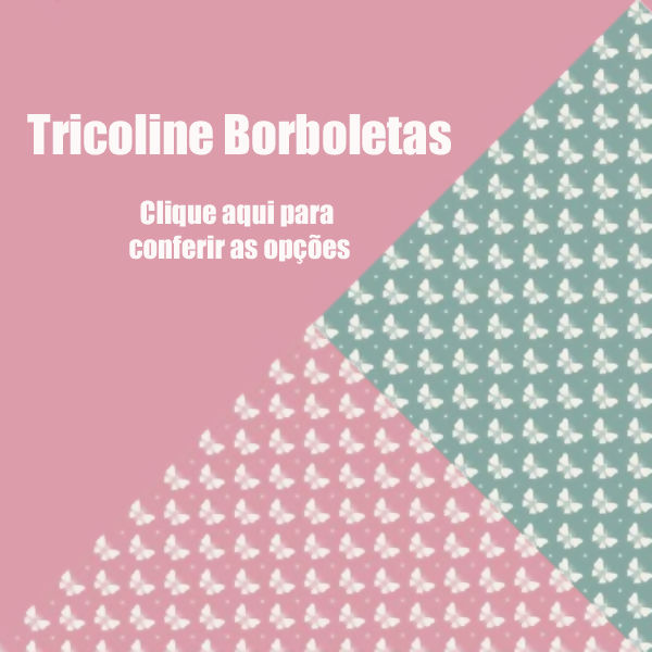 Tricoline Bahamas Artesanato Soft 1228 - Borboleta - 0,50 x 1,50