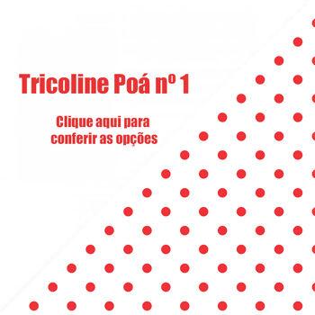 Tecido Tricoline Bahamas Artesanato Soft 1001 - Poá - 0,50 x 1,50