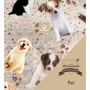 Tecido Tricoline Bahamas Digital 9002 - Estampas Pet - 0,50 x 1,50