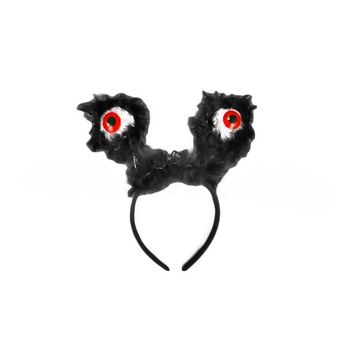 Tiara com Olhos Peludos e Luz MOD-327