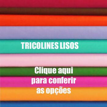 Tecido Tricoline Luxor Tinto Liso - 0,50 x 1,50