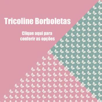 Tricoline Bahamas Artesanato Soft 1228 - Borboleta - 0,50 x 1,50