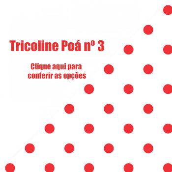 Tecido Tricoline Bahamas Artesanato Soft 1554 - Poá - 0,50 x 1,50